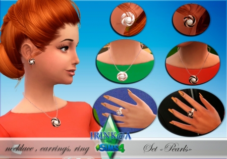 Набор "Pearls" - аксессуары для Sims 4