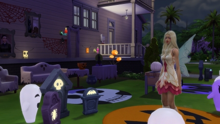 Скриншоты  объектов и одежды каталога The Sims 4 Жуткие вещи