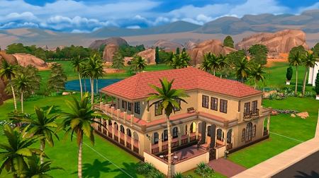 Жилые участки города Оазис Спрингс в The Sims 4