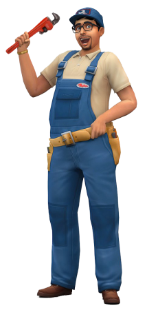 Рендер ремонтника в Sims 4