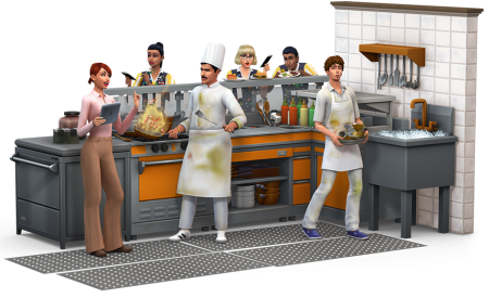 Новый рендер The Sims 4 "В ресторане"