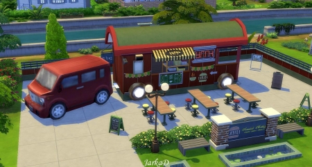Mobile Fast food - Оригинальный ресторан для Симс 4