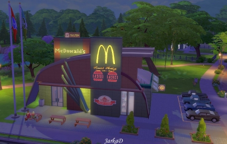 Кафе McDonald's для Симс 4