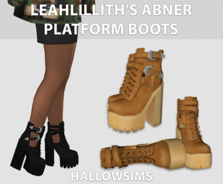 HALLOWSIMS. Ботинки на платформе для симок в Sims 4