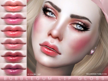 Bubblegum Lip Gloss N87. Помада для симок