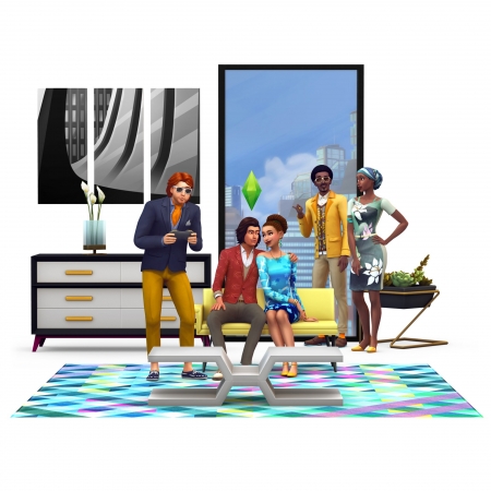 Рендер аддона  Жизнь в городе  и  про обновление к Sims 4