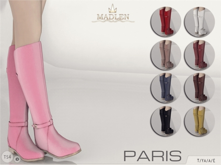 Madlen Paris Boots. Кожаные сапоги Paris для симок