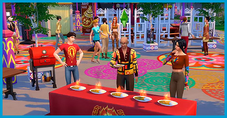 Отведайте вкусной еды на Фестивале Специй в Sims 4 Жизнь в городе