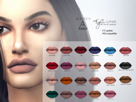 Kylie Cosmetic Matte Lipsticks updated (v.3) all colors. Помада для симок
