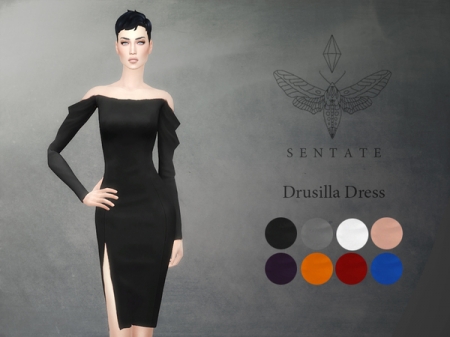 Drusilla Dress. Элегантное платье для симок