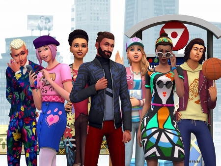 3 красочных рендера Sims 4 Жизнь в городе
