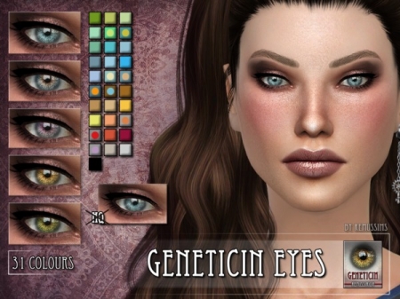 Geneticin Eyes. Цвет глаз для симов и симок