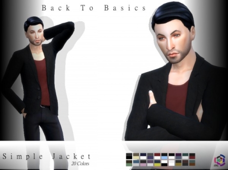 BTB Simple Jacket. Пиджак для симов