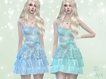 Ice Glitter. Платье для симок