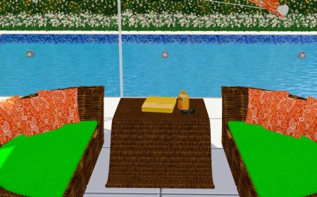 Сет для бассейна  для Sims 3