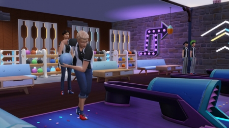 Играем в Боулинг в The Sims 4. Навык