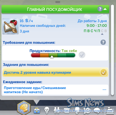 Вкладка карьеры в симс 4