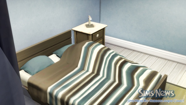 Сим прячется под одеялом