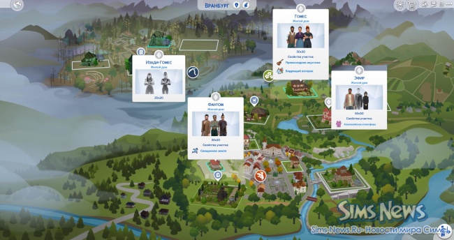 Семьи Вранбурга в симс 4
