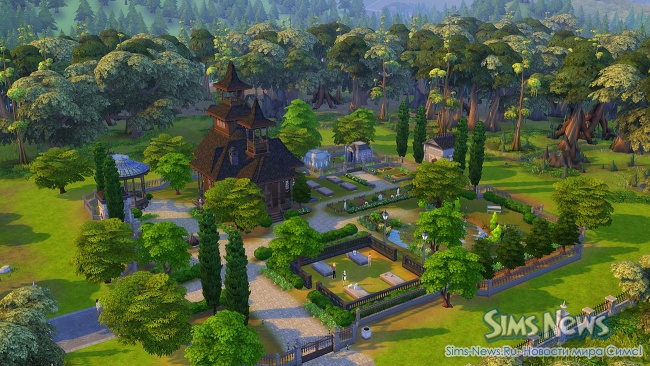 Кладбище во Вранбурге в Симс 4
